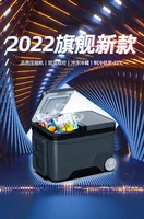 Compresseur de réfrigérateur de voiture à deux portes, stockage de gel de camion, utilisation des touristes dans la voiture et la maison, mini indispensable, 12V, 24V 4