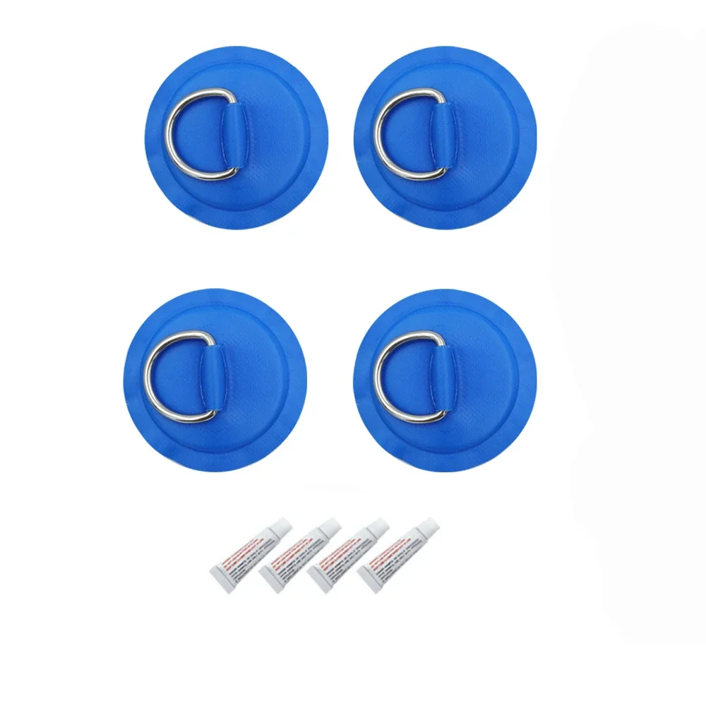 Boat Patch Surfboard Traction Pad Surfboard Strap Surfboard Leash Surfboard Screws Surfboard Fin Surfboard Rack Holder Surf Wax Surfboard Dinghy Boat PVC Patch With Stainless Steel D Ring Deck Rigging SUP Board Round Ring Pad with Elastic Bungee Rope Kit