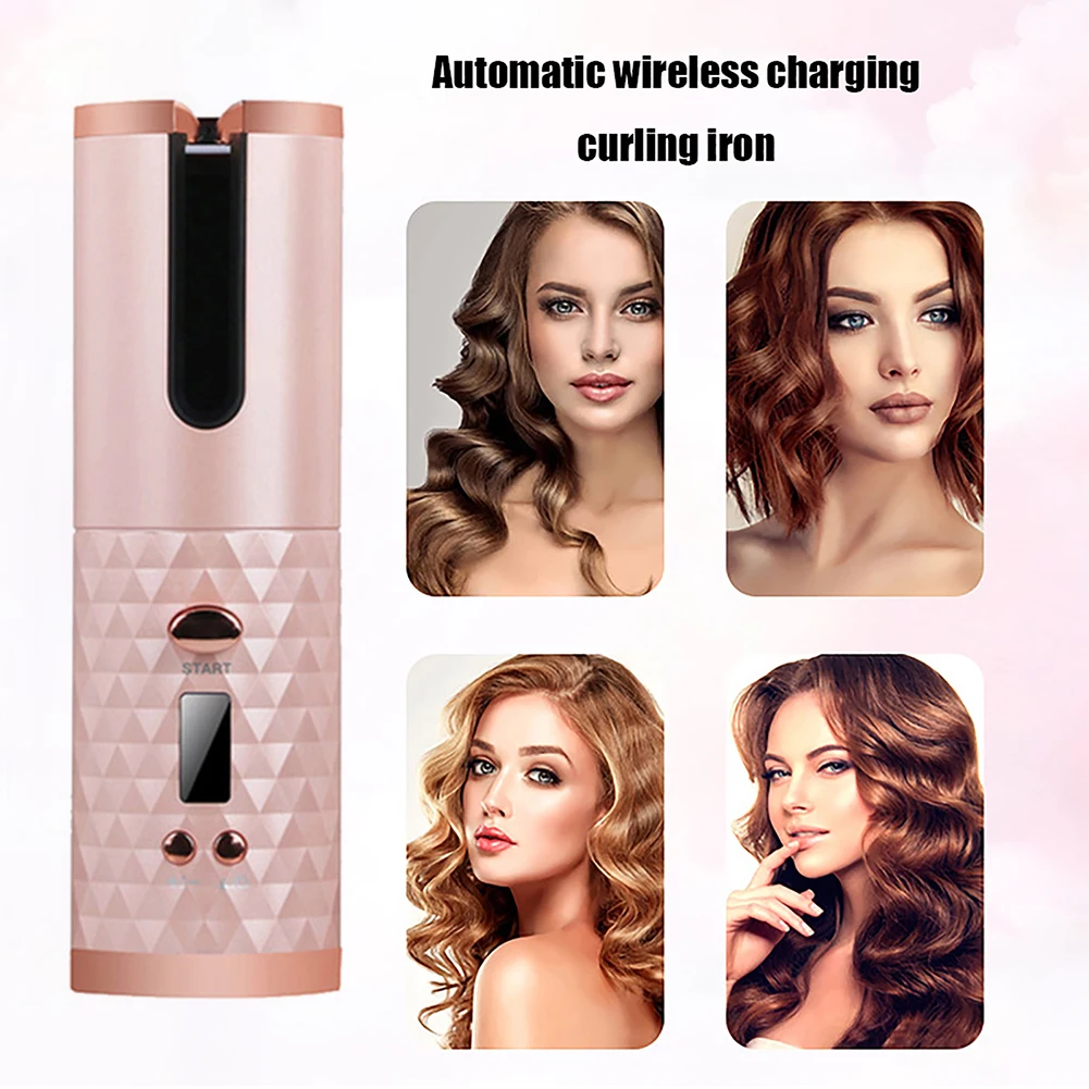 Auto Rotat Hair Curler Portable Wireless Automatic Hair Curler Scald-Free Multi-function Rechargeable Hairstyle Accessories