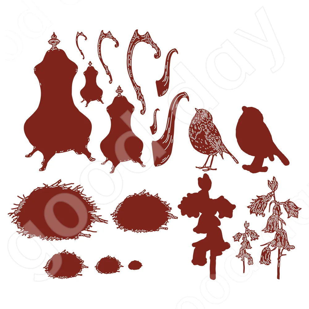 

New Arrival Wandering Wilderness Metal Cutting Dies Scrapbook Diary Decoration Embossing Template Diy Greeting Card Handmade