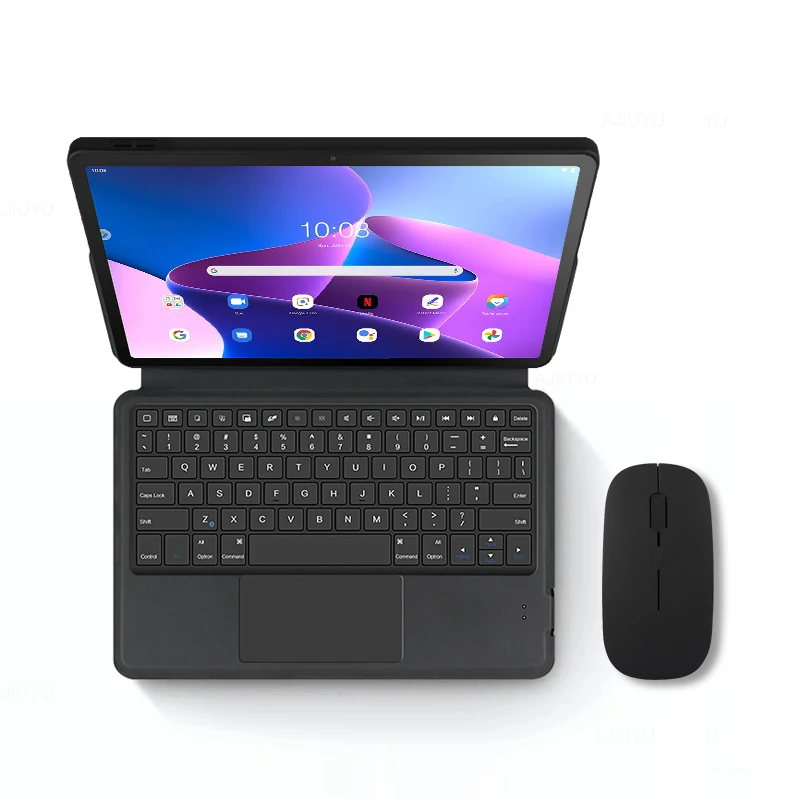 Capa Teclado para Lenovo Tab Tpu Shell Capa Teclado para Lenovo Tab M10 Plus 3ª Geração 10.6 Tb125fu 128fu Tb-125f Tb-125f