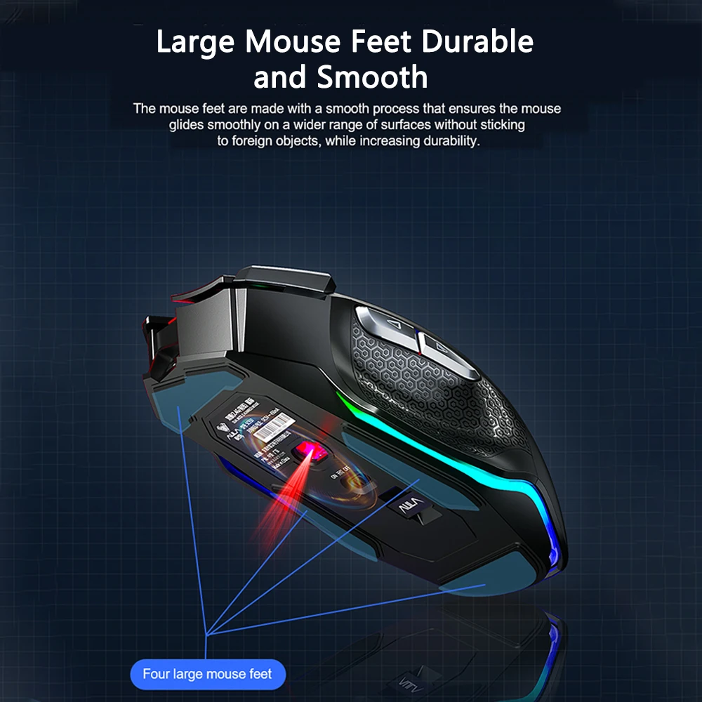 ماوس العاب لاسلكي RGB ماكرو