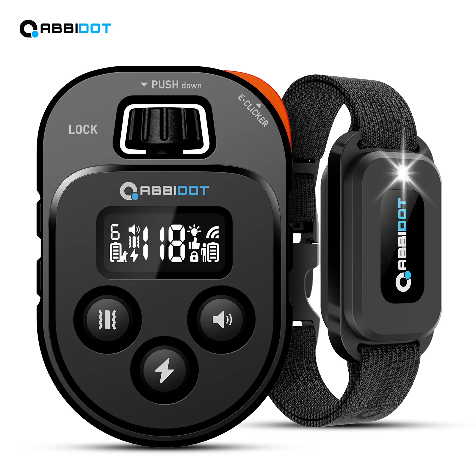 Дрессировочный ошейник для собак 2 в 1, с E-clicker электрошоком, 1050 футов, 118 м, водонепроницаемый, 2024 уровня, новая версия
