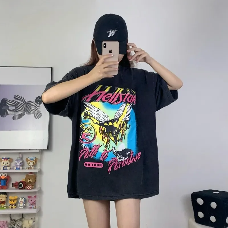 

Streetwear Hellstar T Shirt Men Women Hellstar Top Tee