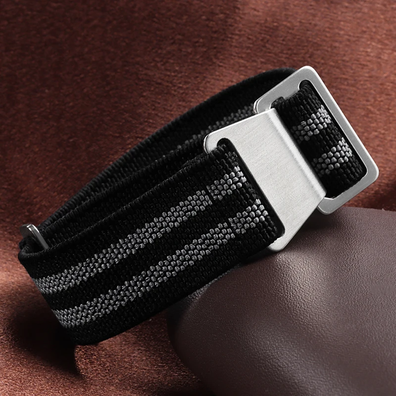 Versatile Nylon Braided Watch Band Elastic Strap - Sport Bracelet