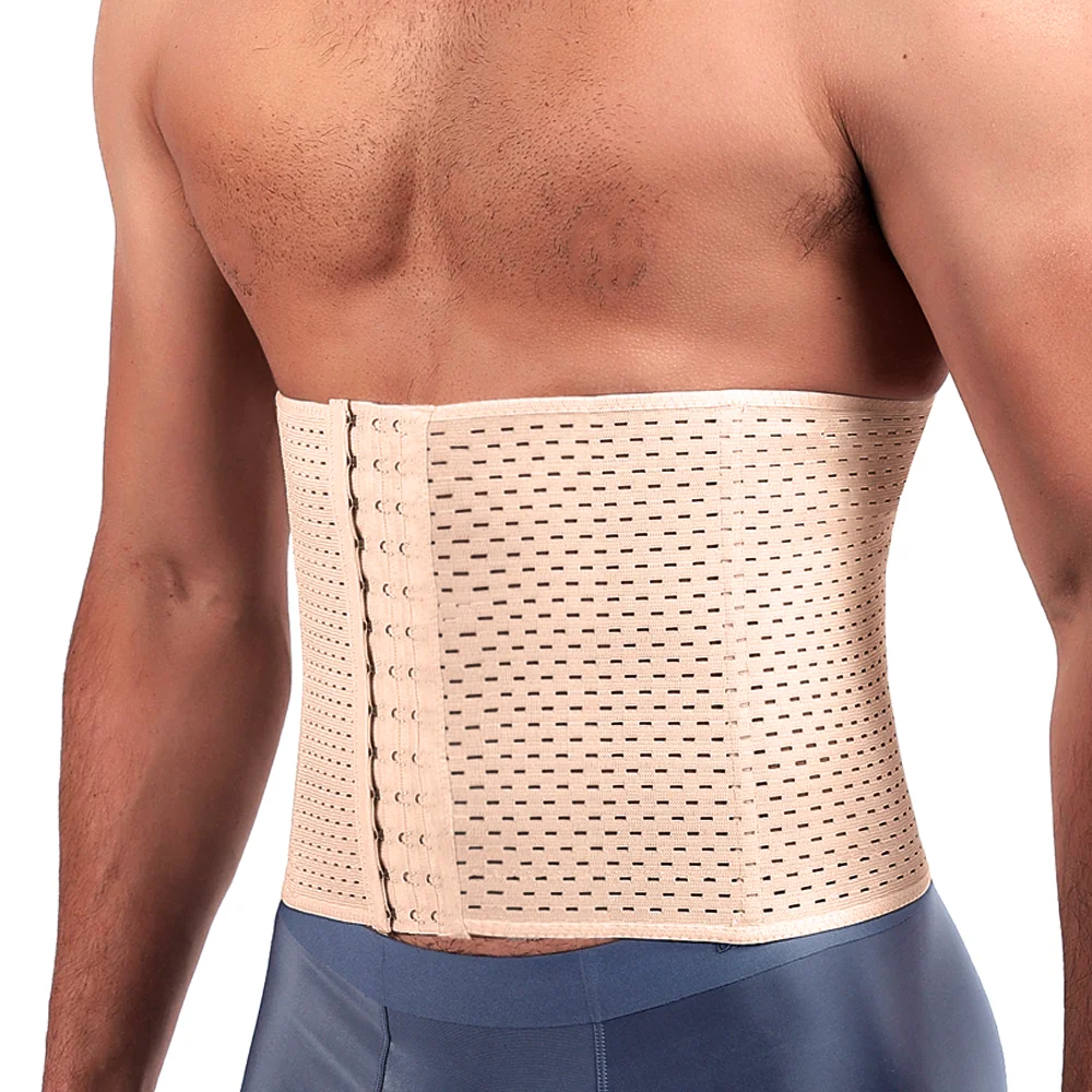 Männer Abnehmen Body Shaper Taille Trainer Trimmer Gürtel Korsett für Bauch Bauch Shaper Bauch-steuer Fitness Kompression Shapewear – Detail 3