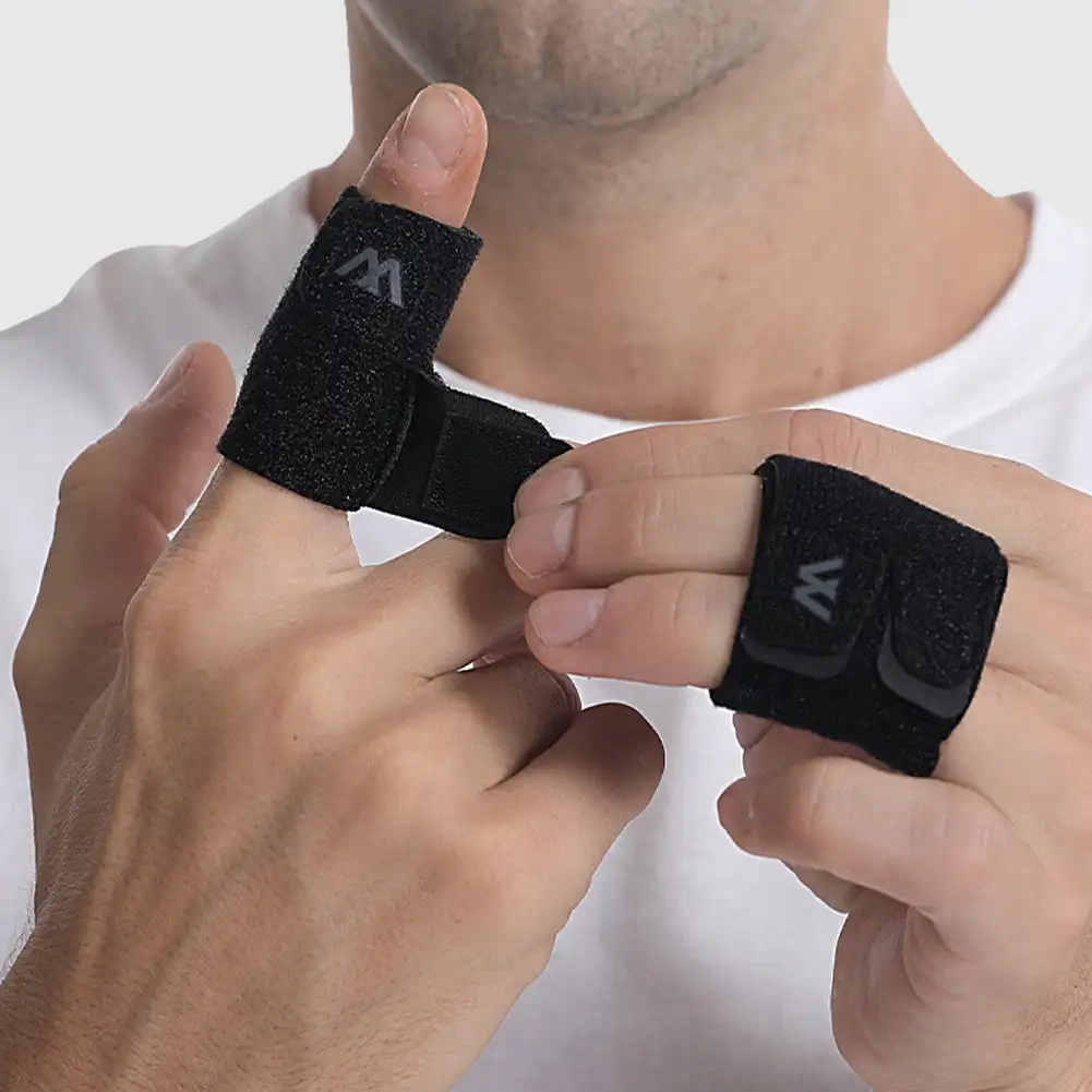 Finger Splint Adjustable Finger Support Brace Sleeve Protector Basketball Volleyball Joint Protector Sports Guard finger guard thumb splint