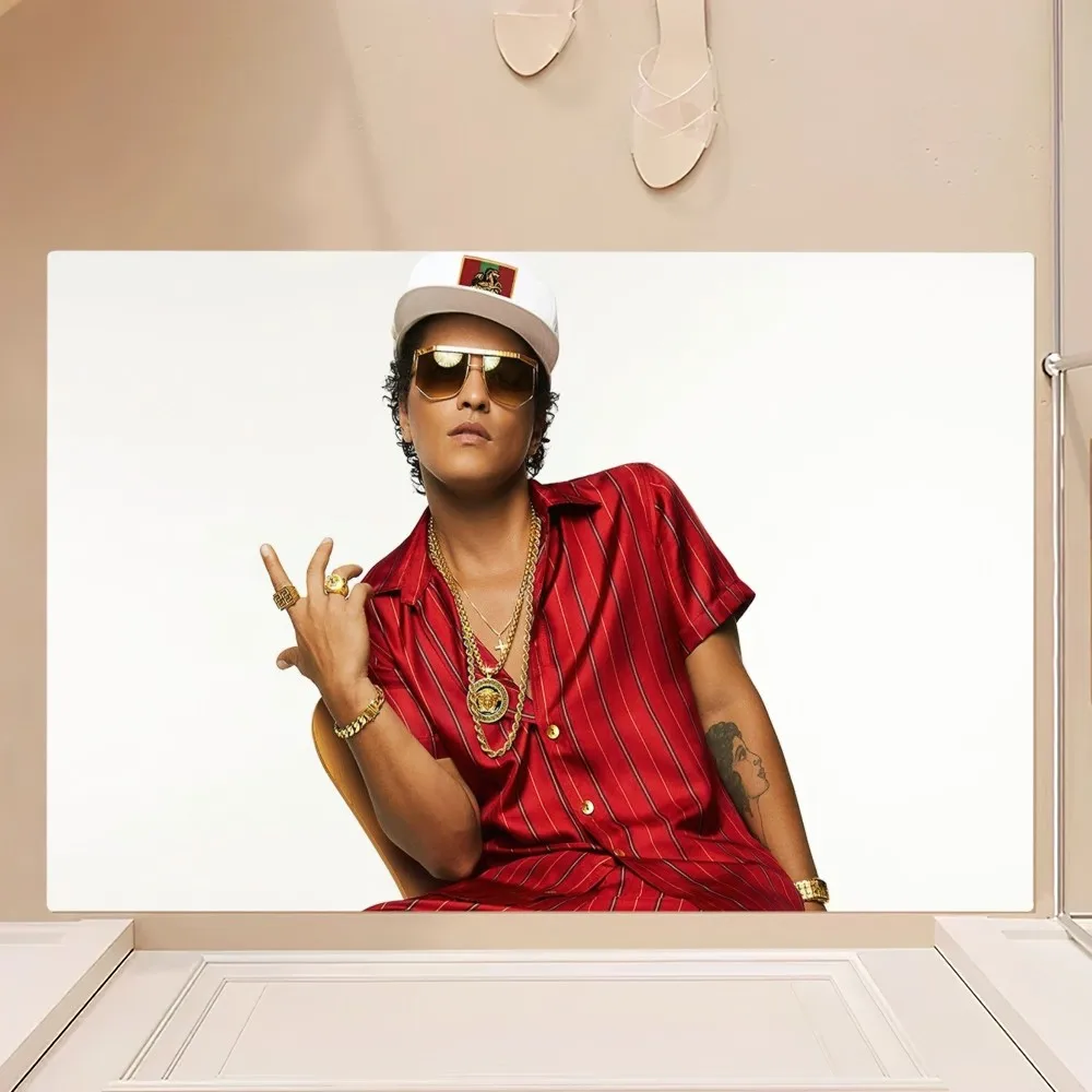 Singer Bruno Mars Doo-Wops & Hooligans Floor Mat Bedroom Kitchen Door Bath House Super Absorbent Foot Non-slip 6