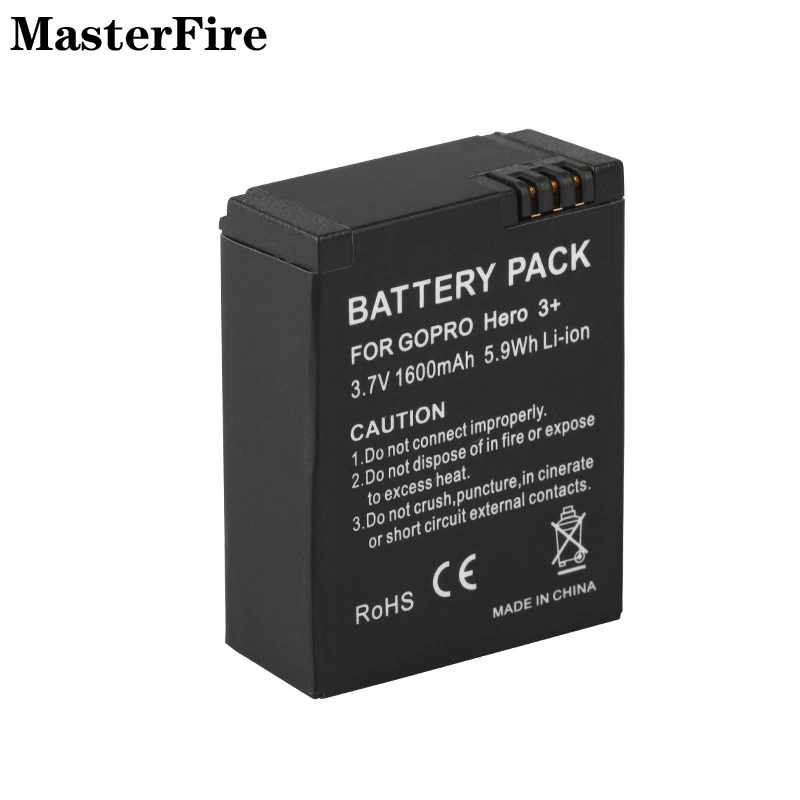

Wholesale AHDBT-301 AHDBT-201 3.7V 1600mah Battery for Gopro HD Hero 3 Hero 3+ Hero3 Hero3+ Batteries Action Camera Accessories