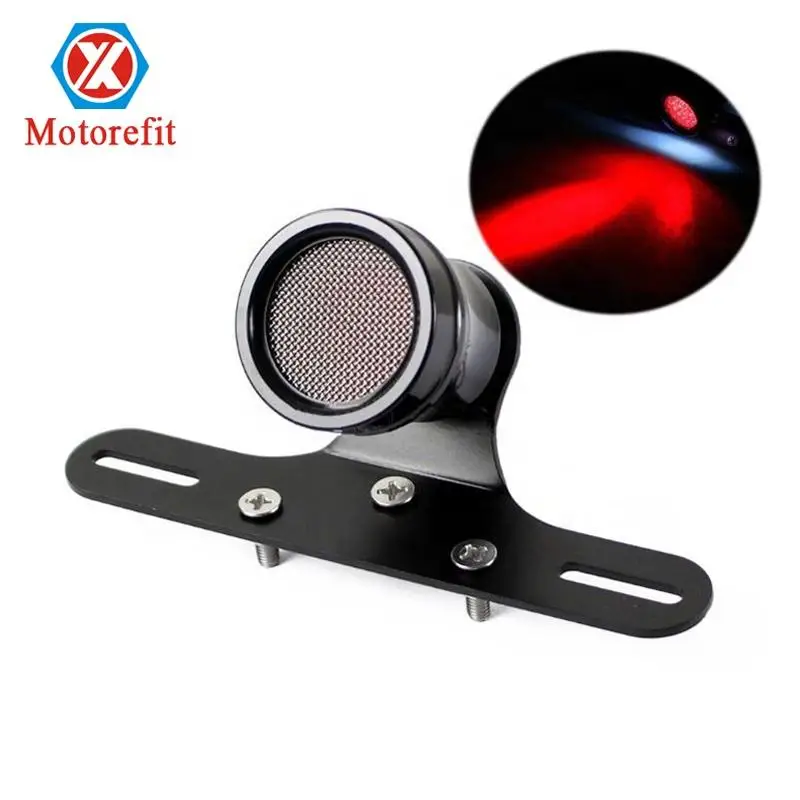 

Motorcycle accessories aluminum alloy motorcycle tail light horn grid For Harley retro tail light LED brake light