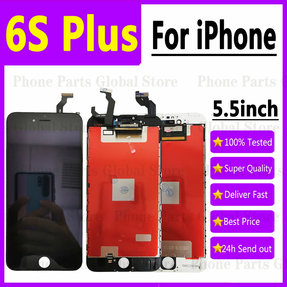 5.5 "Per Apple Iphone 6S Plus Display Lcd Completo Touch Panel Digitizer Sensor Assembly Sostituzione 6Splus Display Lcd