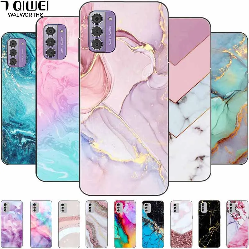 Silicone Protective Fashion Marble Soft Case Cover - Stylish Bumper s