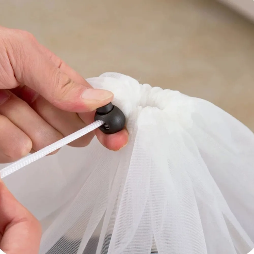 3 size drawstring bra underwear socks foldable mesh laundry bag household clothes laundry care accessories 6
