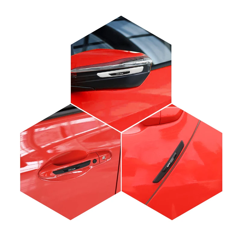 Car Logo Scratch Protector Strip – 4pcs Anti-Collision Corner Guards