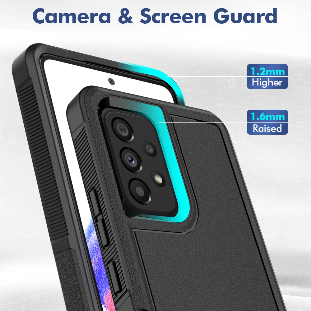 Durable Dual-Layer Hybrid Armor Shockproof Phone Case