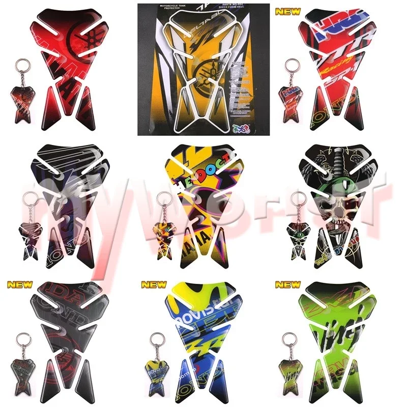 

For ZX-6R ZX-10R ER-6F ER-6N Z1000 SX Z900 Z750 Z1000 Ninja 300 400 650 Tank Pad Protector Sticker Decal Gas Fuel Oil Key Chain