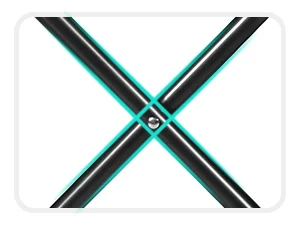 Estructura robusta en forma de X