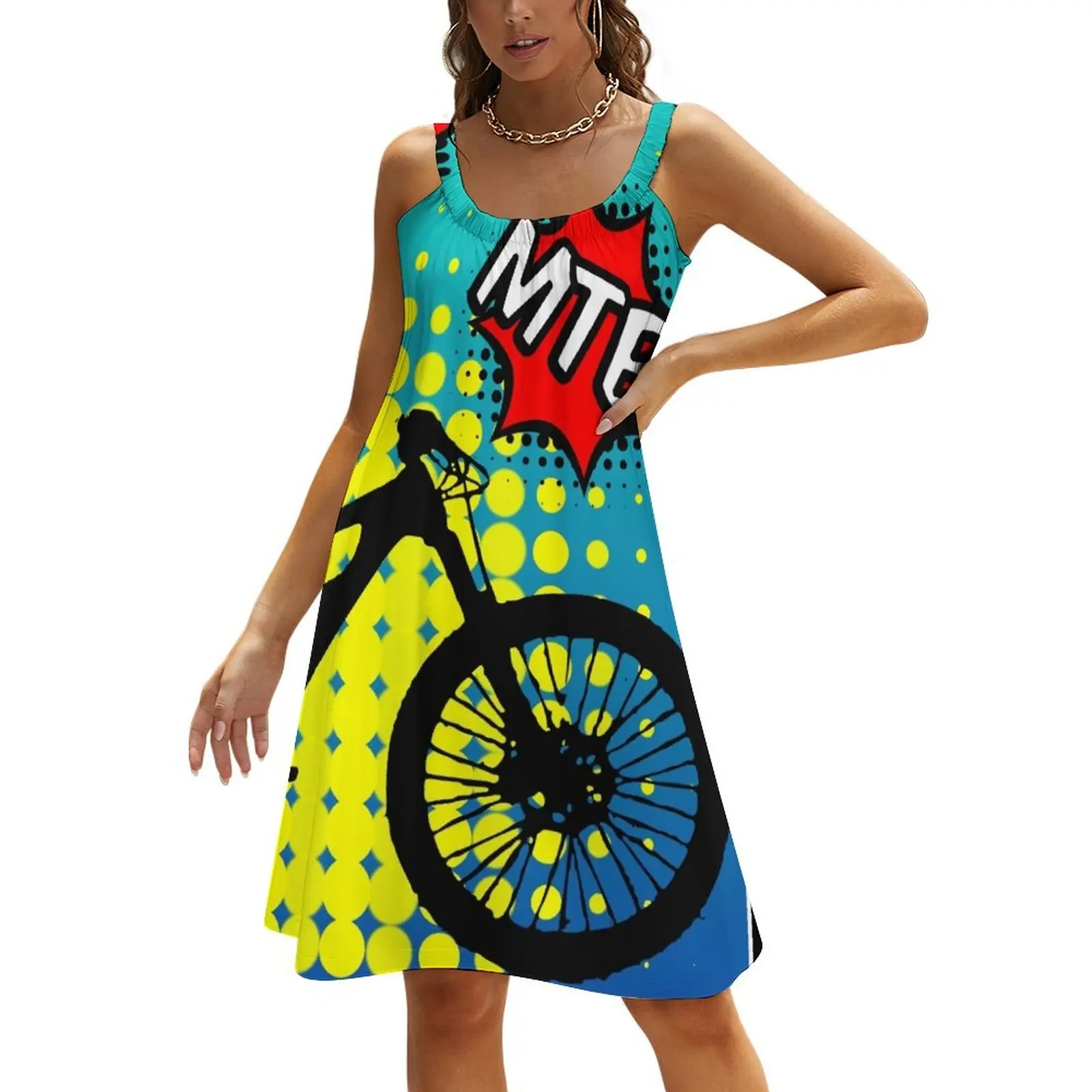 

MTB POP - Mountain Biking MTB lovers, explore and adventure Beach Sling Skirt luxury evening dress woman for wedding
