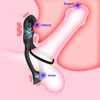 Penis Rings Vibrator for Men 10 Speeds Vibring Delay Ejaculation Double Cock Ring Clitoral Stimulator Sex Toys for Couple 1