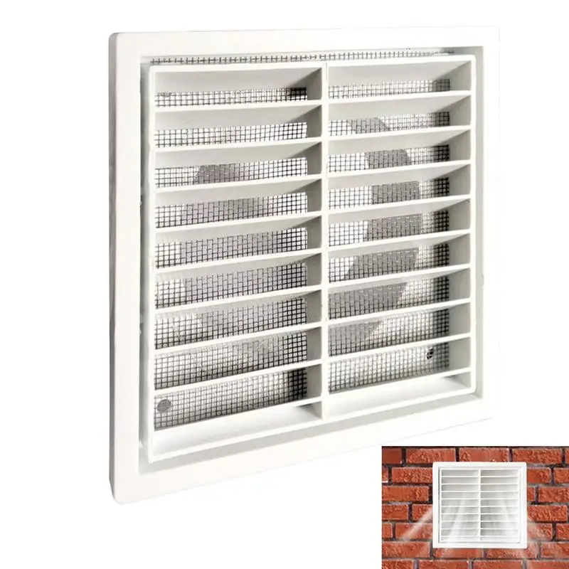 

Winter Warm Air Vent Grille Louver Ventilation Cover Anti Insect Plastic Louvers Outlet Moisture Resistant Ventilator Accessory