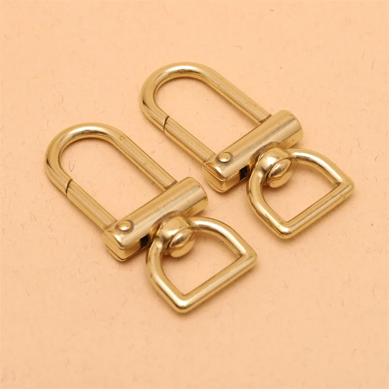 Brass D Ring With Swivel Clip Brass D Ring MELORDY 4pcs Detachable