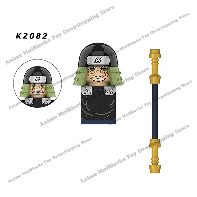 WM6109 Naruto blocks anime Sasuke Kakashi Madara Zetsu Might Guy Rock Lee mini action toy figures Assemble bricks toys kid gifts Dark Red