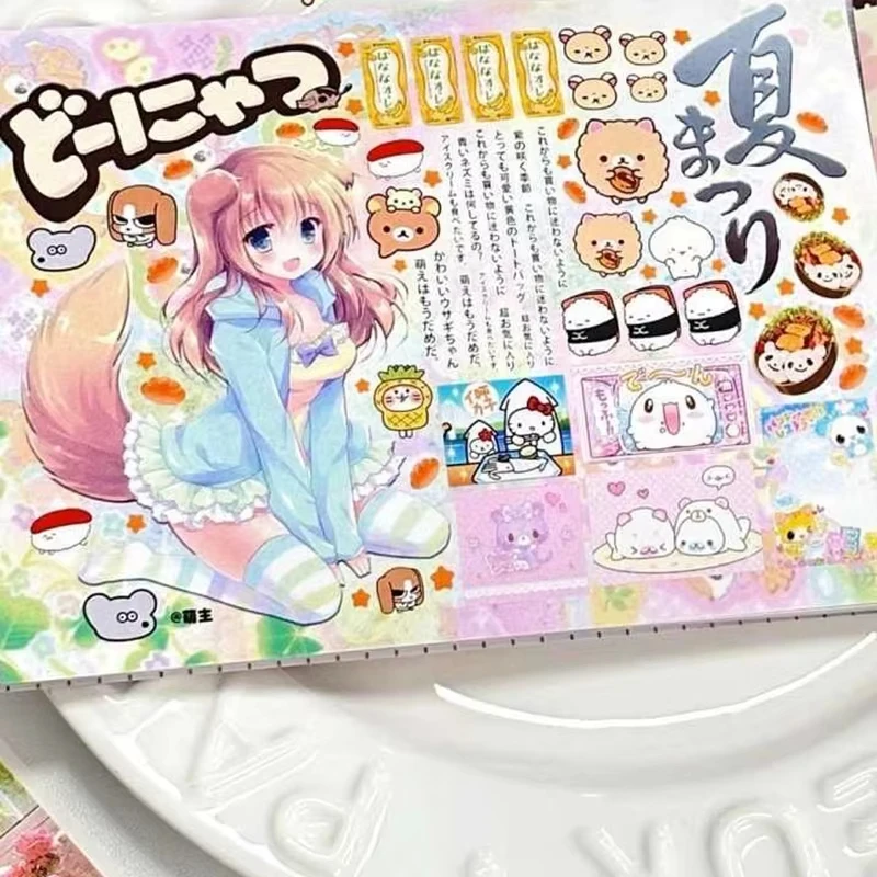 레트로 귀여운 스티커 일본 귀여운 애니메이션 소녀 컷 필름 스티커 책 전화 케이스 DIY 스크랩북 스티커 귀여운 장식 스티커