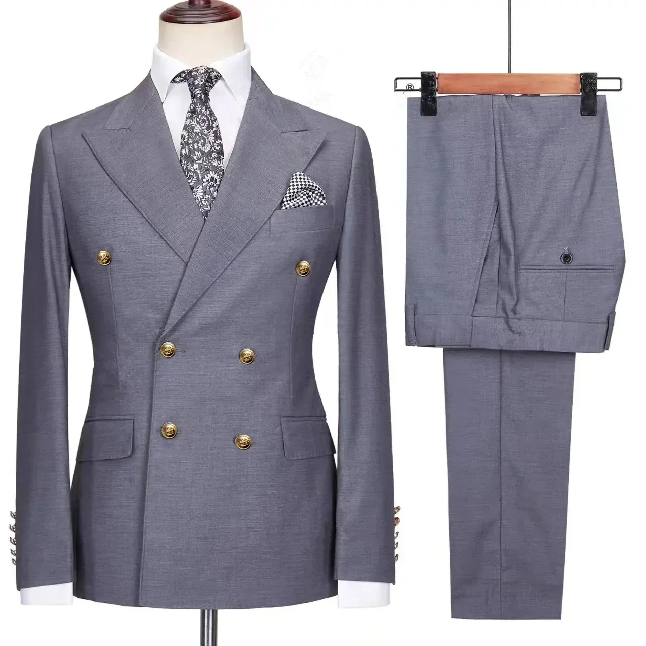 Costume 2 pièces bleu Royal pour hommes