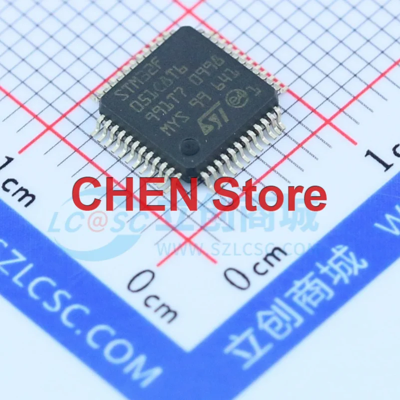 

6 шт., новые электронные компоненты для микроконтроллера STM32F051C8T6