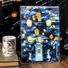 Mr. Paper, The Light of Night  Series PET Film Cutting Tape, Color Lighting Decorative Tape Theme Ledger Material Washi Tape 4