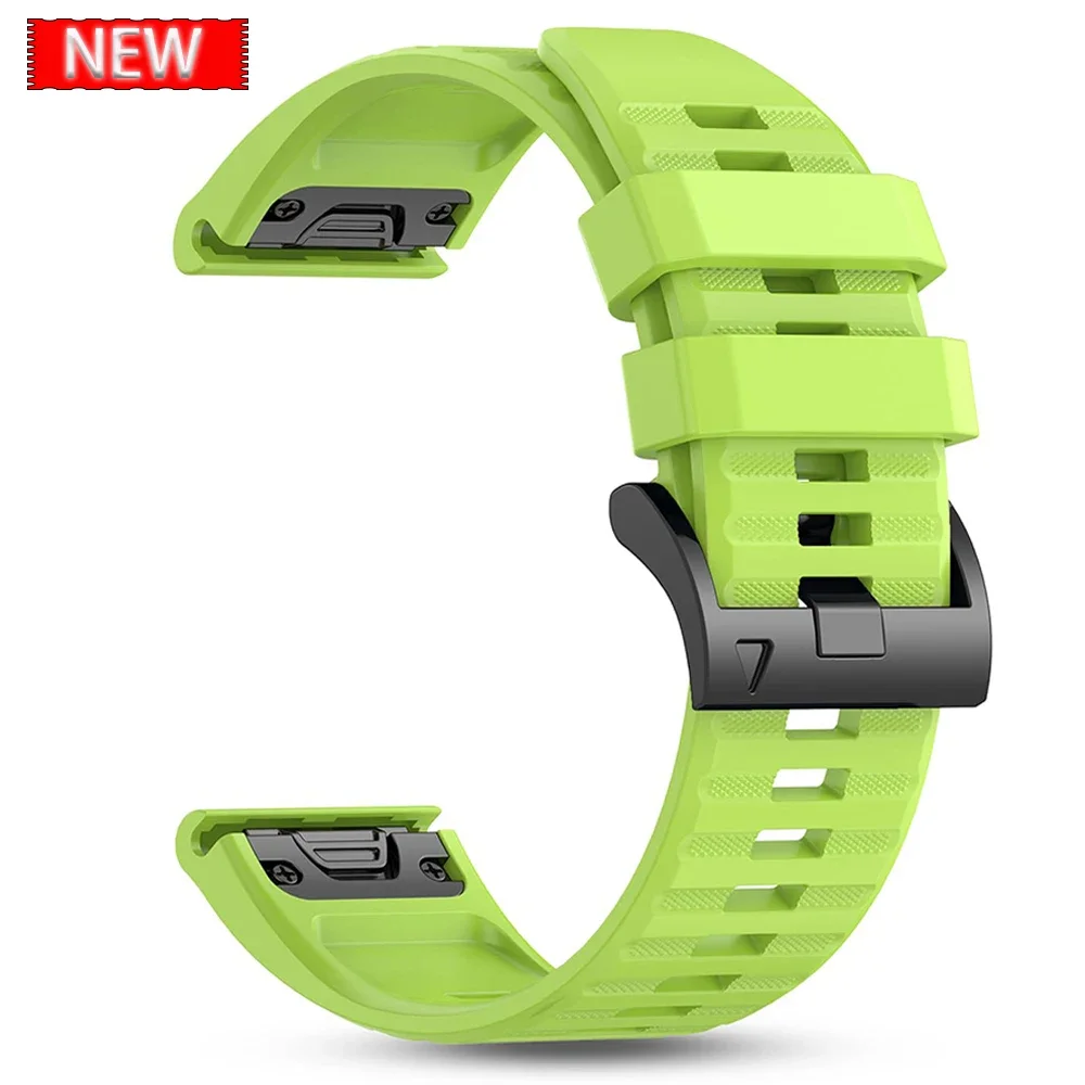 QuickFit Leather & Silicone Sport Watchband Bracelet
