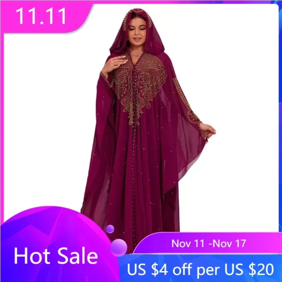 Abayas for Women Dubai Luxury 2023 African Muslim Fashion Dress Caftan Wedding Party Dresses Boubou Robe Dashiki African Clothes