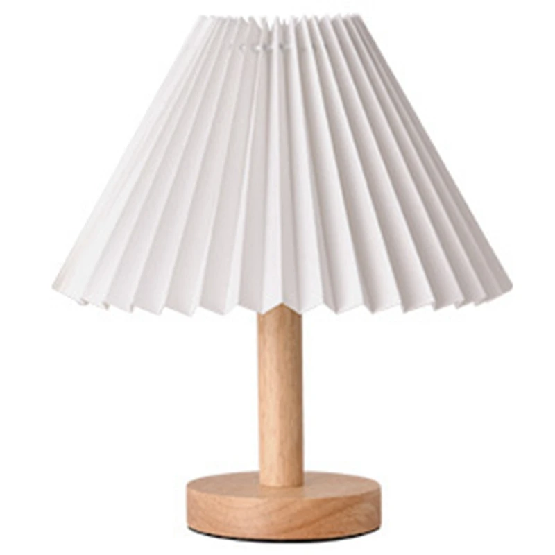 

Pleated Table Lamp Bedroom Bedside Personalized Night Light - USB Charging