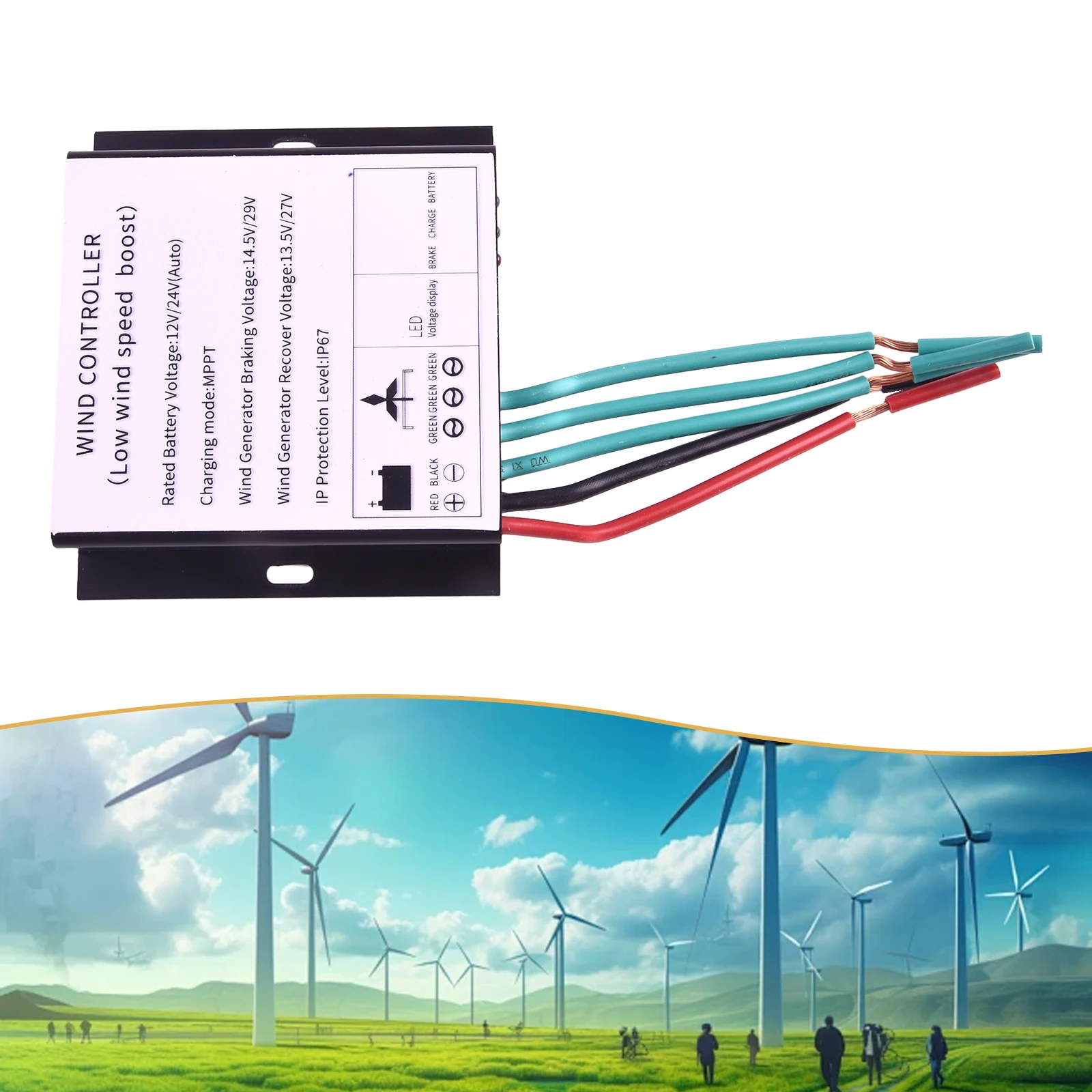 과충전 보호 풍력 터빈 컨트롤러, 500, 800W-MPPT, IP67 방수, 1PC 도구 액세서리