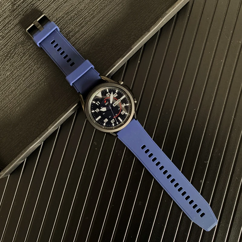 Ремешок силиконовый для Samsung Galaxy Watch 3 45 мм резиновый спортивный оригинальный