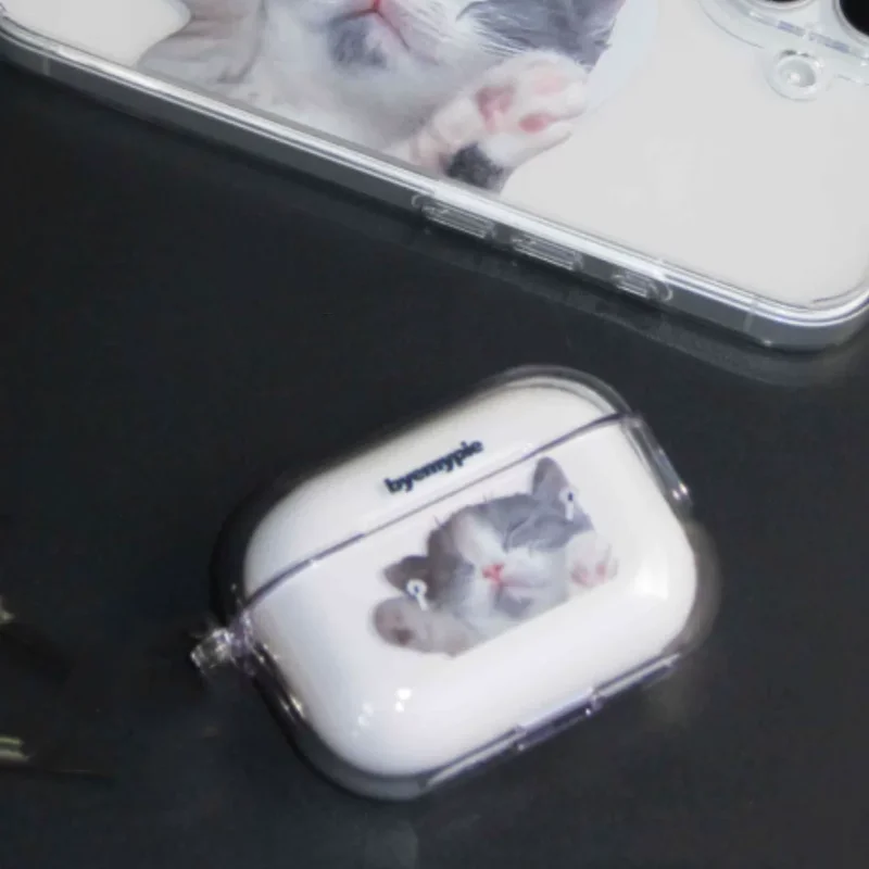 Korean-Style Cute Cat Music Lover Dustproof Headphone Case