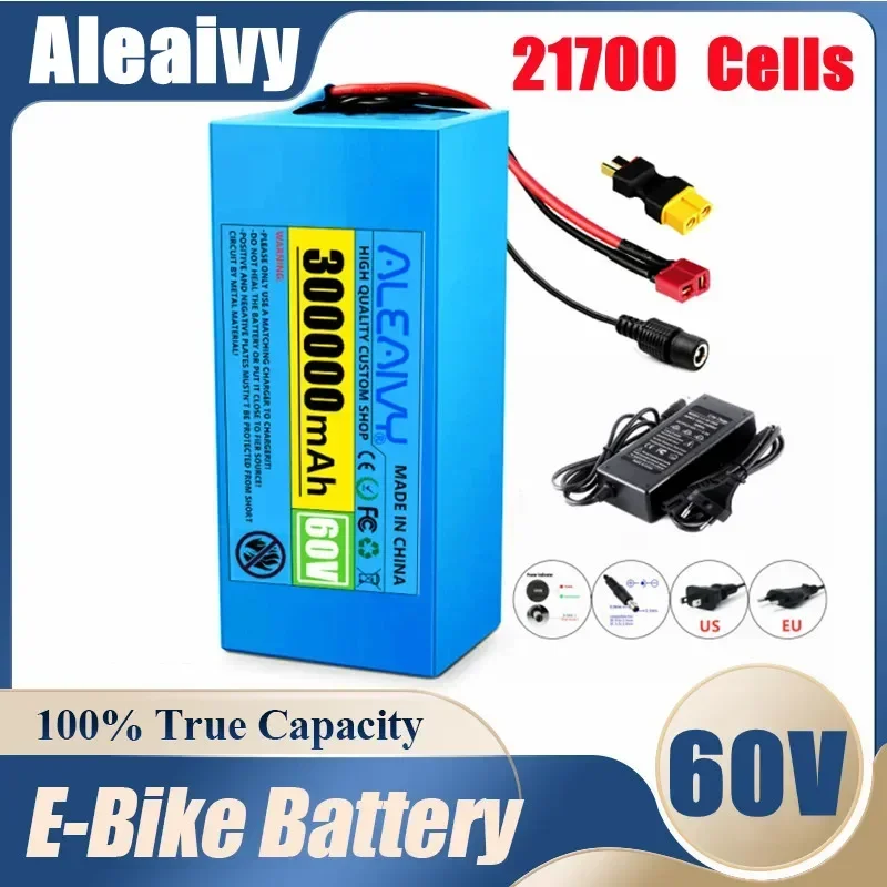 

67.2V Lithium Ion 20000mAh E-bike Electric bicycle Scooter with 30A BMS 750W 1000Watt 60V 16S4P 20Ah 18650 Li-ion Battery Pack