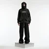 Y2K Harajuku Zip up Hoodie Vintage Pattern high quality Oversized Sweatshirt gothic Casual Men Women Hip hop Fashion Streetwear 3