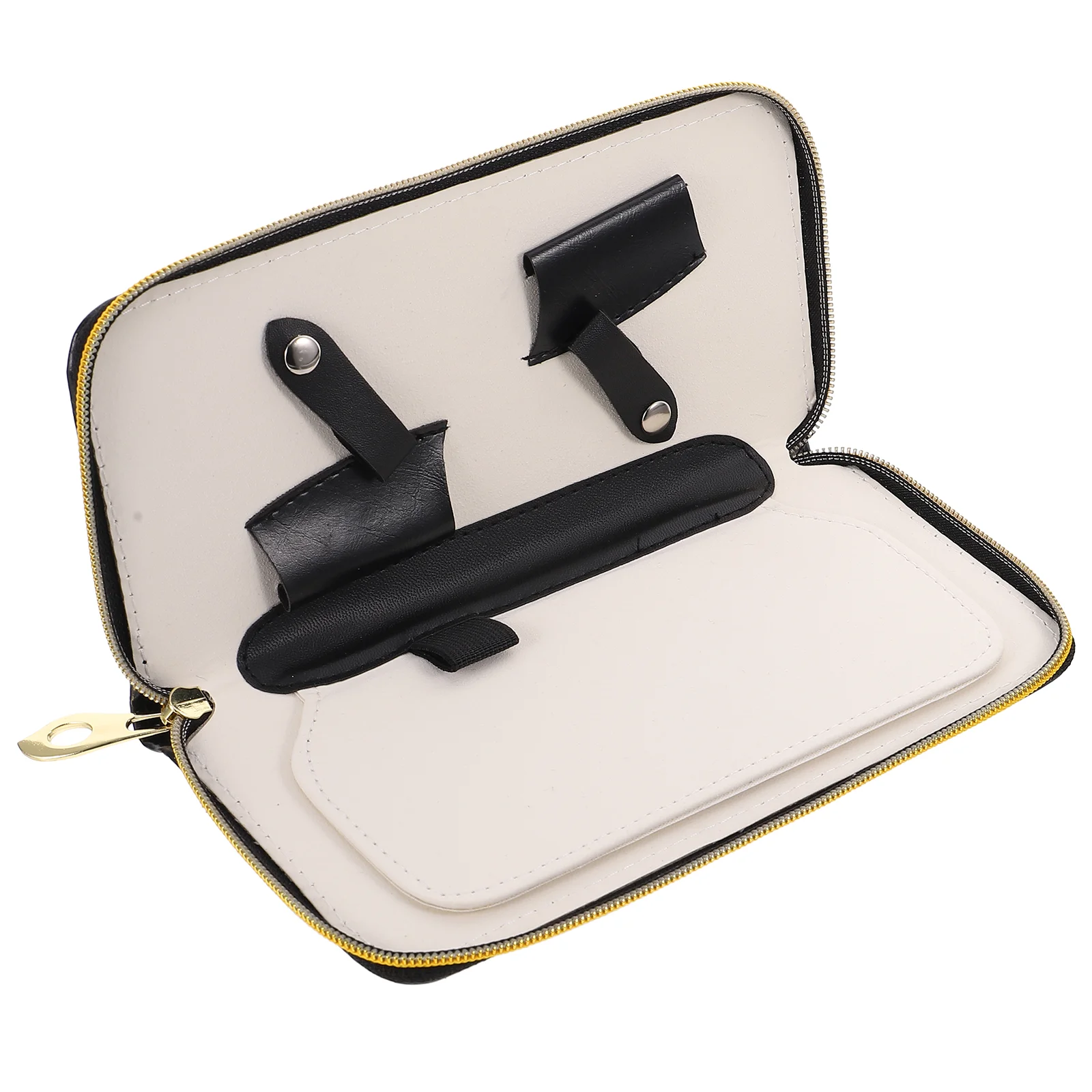 

Barber Scissors Carrying Case Bag Hairdresser PU Bag with 2 Sheath
