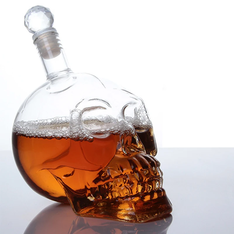 Flask for Alcohol Skull Head Bottles Spirit Glass Wine Cup Vodka Glass