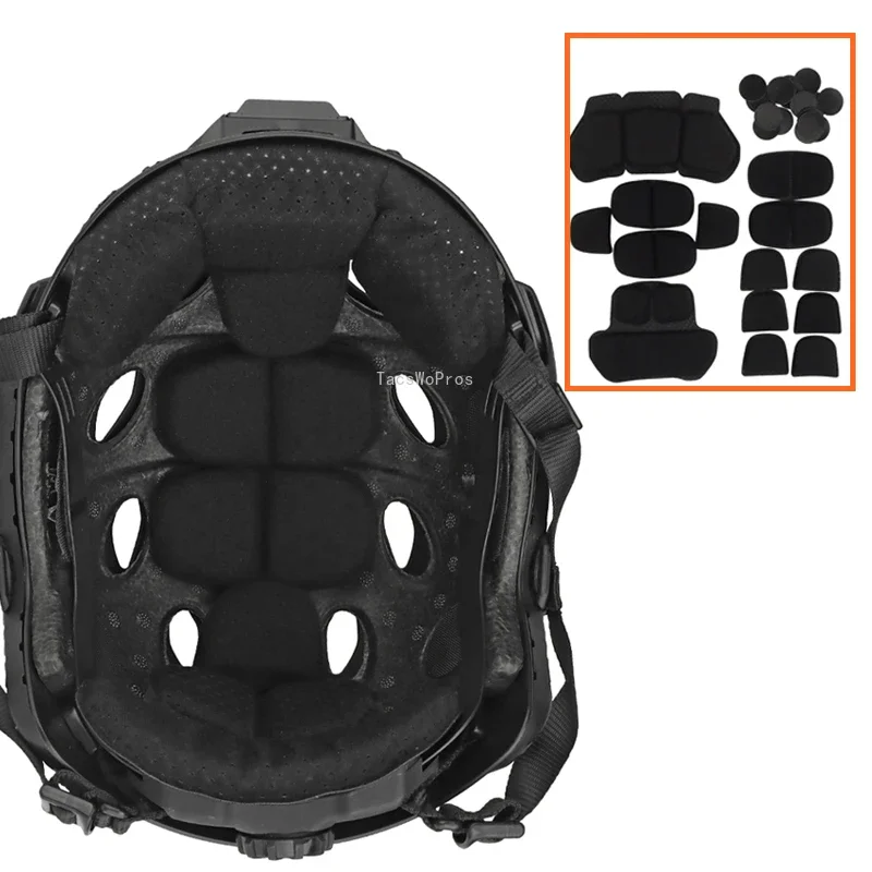 Tactical Helmet Inner Pads Kit Comfortable Airsoft Shooting Sports ...