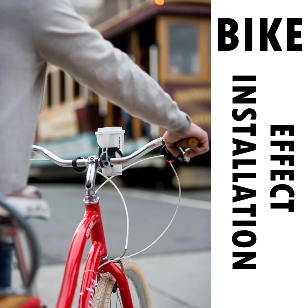 Vintage Leather Bike Cup Holder - Adjustable Drink Holder For Bicycles, Wheelchairs & Scooters