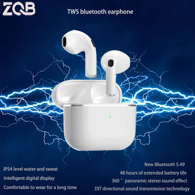 TWS-наушники ZQB A6 с поддержкой Bluetooth 5,3 и микрофоном