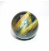 30-50mm Natural Blue Tiger Eye Quartz Ball Crafts Healing Stones Chakra Carved Reiki Stand Gift 2
