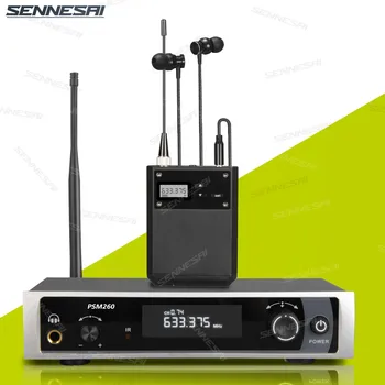 UHF 무선 인이어 오디오 모니터링 시스템, 무대 콘서트 및 연설에 사용 가능, 고품질, PSM260, 600-640MHz (전체 금속)