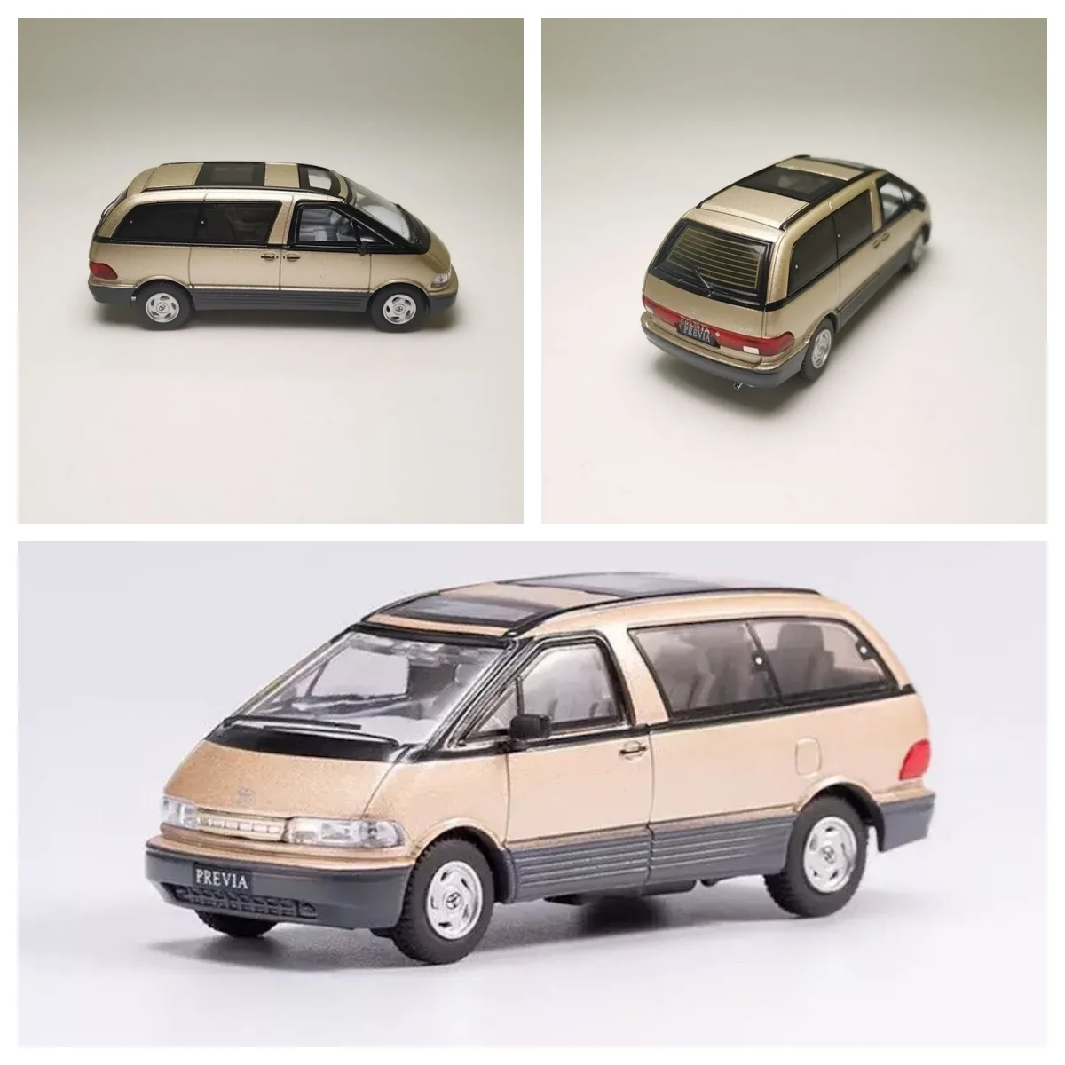 Спортивная модель мини-фургона GCD 1:64 Previa MPV, коллекция литых металлических автомобилей, ограниченная серия, хобби-игрушки
