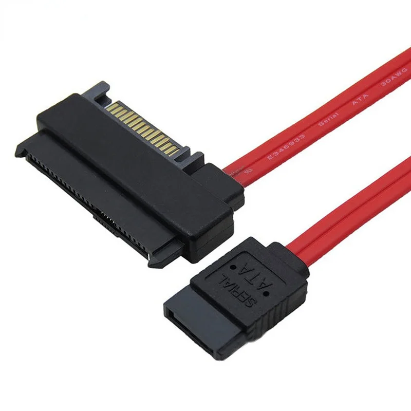 

22 Pin SAS SFF-8482 to 7 Pin SATA Style SAS Ports HDD Data Cable + 15Pin Power Connector PC Computer Accessories 50CM