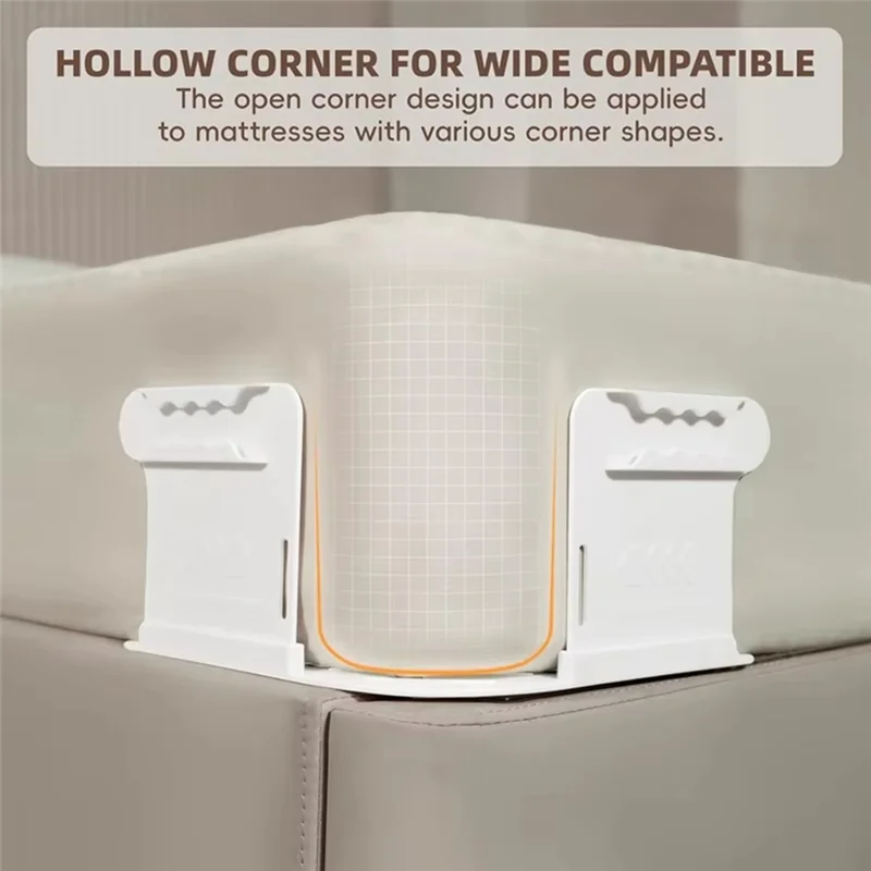 Open Corner Bed Sheet Holder With Lock Strips,Duty Bedsheet Clips With Enhanced Straps Mattress, Keep Sheet Firm