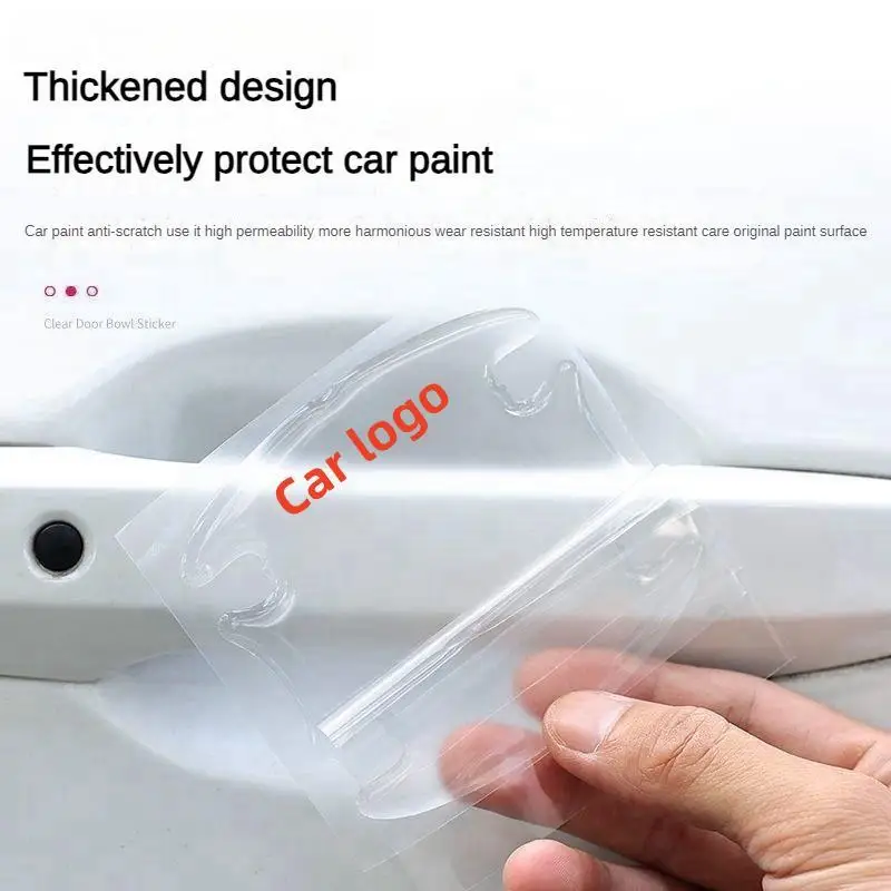 Car door bowl door handle protection sticker rearview mirror glued car stickers for car protection sticker car accessories
