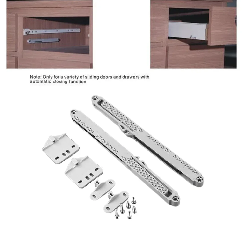 Drawer Slides Drawer Damper Automatic Closing Soft Closing For Cabinet Kitchens Bathrooms Closets 2pcs drawer slides